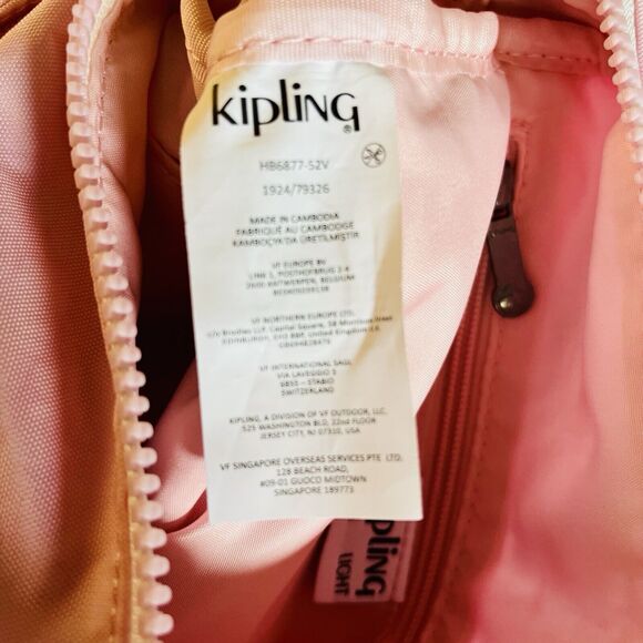 Kipling HB6877 Sebastian 52V Pink Surprise Crossbody Strap Jana Bag Charm NWT - Picture 6 of 15